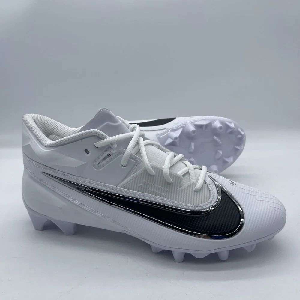 Nike FZ4268-100 Men's Size 14 Vapor Edge Elite 2 Carbon White Football Cleats